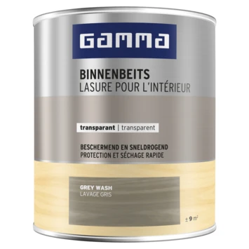 GAMMA Binnenbeits Transparant 750 Ml Grey Wash 3 GAMMA Binnenbeits Transparant 750 Ml Grey Wash