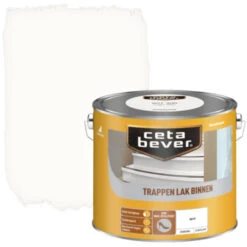 CetaBever Trappenlak Dekkend Wit Zijdeglans 2,5 L