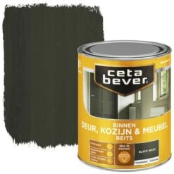 Cetabever Deur, Kozijn & Meubelbeits Transparant Black Wash Zijdeglans 750 Ml