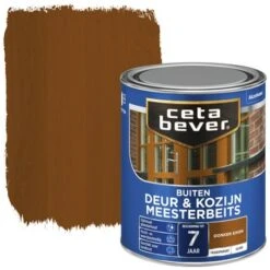 CetaBever Meesterbeits Deur & Kozijn Transparant Donker Eiken Glans 750 Ml