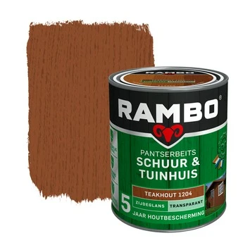 Rambo Pantserbeits Schuur & Tuinhuis Transparant Teakhout Zijdeglans 750 Ml 3 Rambo Pantserbeits Schuur & Tuinhuis Transparant Teakhout Zijdeglans 750 Ml