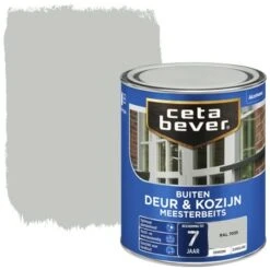 CetaBever Meesterbeits Deur & Kozijn Dekkend Zijdeglans RAL 7035 750 Ml