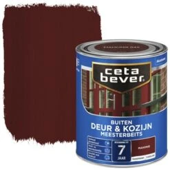 CetaBever Meesterbeits Deur & Kozijn Transparant Zijdeglans Mahonie 750 Ml