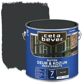 CetaBever Meesterbeits Deur & Kozijn Dekkend Zijdeglans RAL 7021 (zwartgrijs) 2,5 L 3 CetaBever Meesterbeits Deur & Kozijn Dekkend Zijdeglans RAL 7021 (zwartgrijs) 2,5 L