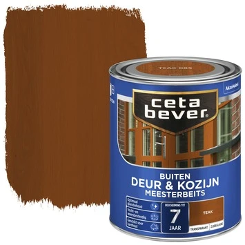 CetaBever Meesterbeits Deur & Kozijn Transparant Zijdeglans Teak 750 Ml 4 CetaBever Meesterbeits Deur & Kozijn Transparant Zijdeglans Teak 750 Ml - Afbeelding 2