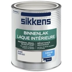 Sikkens Binnenlak Grijswit Zijdeglans 750 Ml -Muurverf Voor Thuis 123 454