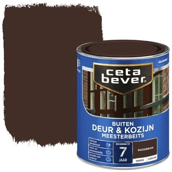CetaBever Meesterbeits Deur & Kozijn Dekkend Zijdeglans Roodbruin 750 Ml 3 CetaBever Meesterbeits Deur & Kozijn Dekkend Zijdeglans Roodbruin 750 Ml