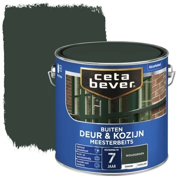 CetaBever Meesterbeits Deur & Kozijn Dekkend Zijdeglans Woudgroen 2,5 L 4 CetaBever Meesterbeits Deur & Kozijn Dekkend Zijdeglans Woudgroen 2,5 L - Afbeelding 2