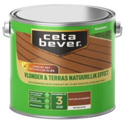 CetaBever Vlonder & Terras Natuurlijk Effect Bankirai 2,5 L