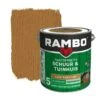 Rambo Pantserbeits Schuur & Tuinhuis Transparant Licht Eiken Zijdeglans 2,5 Liter 2 Rambo Pantserbeits Schuur & Tuinhuis Transparant Licht Eiken Zijdeglans 2,5 Liter -Muurverf Voor Thuis 123 4594