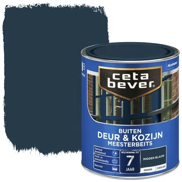 CetaBever Meesterbeits Deur & Kozijn Dekkend Zijdeglans Midden Blauw 750 Ml 3 CetaBever Meesterbeits Deur & Kozijn Dekkend Zijdeglans Midden Blauw 750 Ml