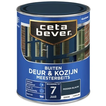 CetaBever Meesterbeits Deur & Kozijn Dekkend Zijdeglans Midden Blauw 750 Ml 4 CetaBever Meesterbeits Deur & Kozijn Dekkend Zijdeglans Midden Blauw 750 Ml - Afbeelding 2