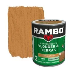 Rambo Pantserbeits Vlonder & Terras Transparant Teakhout Mat 1 Liter