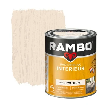 Rambo Pantserlak Interieur Transparant Zijdeglans Whitewash 750 Ml 3 Rambo Pantserlak Interieur Transparant Zijdeglans Whitewash 750 Ml