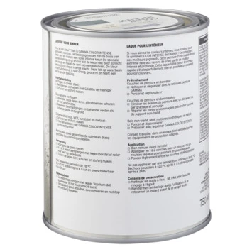GAMMA Color Intense Binnenlak Hoogglans 750 Ml Zijde Wit 4 GAMMA Color Intense Binnenlak Hoogglans 750 Ml Zijde Wit - Afbeelding 2