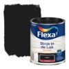 Flexa Strak In De Lak Voor Binnen Zwart Hoogglans 750 Ml -Muurverf Voor Thuis 123 502