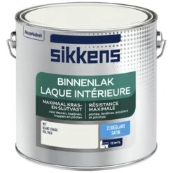 Sikkens Binnenlak RAL 9016 Zijdeglans 2,5 Liter -Muurverf Voor Thuis 123 510