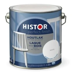 Histor Perfect Finish Houtlak 7000 Wit Zijdeglans 2,5 Liter -Muurverf Voor Thuis 123 526