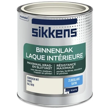 Sikkens Binnenlak RAL 9010 Zijdeglans 750 Ml 4 Sikkens Binnenlak RAL 9010 Zijdeglans 750 Ml - Afbeelding 2