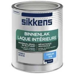 Sikkens Binnenlak Betongrijs Zijdeglans 750 Ml -Muurverf Voor Thuis 123 566