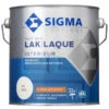 Sigma Lak Interieur RAL 9010 Zijdeglans 2,5 Liter -Muurverf Voor Thuis 123 568