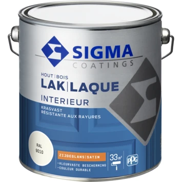 Sigma Lak Interieur RAL 9010 Zijdeglans 2,5 Liter 4 Sigma Lak Interieur RAL 9010 Zijdeglans 2,5 Liter - Afbeelding 2