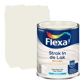 Flexa Strak In De Lak Voor Binnen RAL 9010 Gebroken Wit Zijdeglans 750 Ml 3 Flexa Strak In De Lak Voor Binnen RAL 9010 Gebroken Wit Zijdeglans 750 Ml