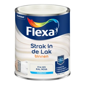 Flexa Strak In De Lak Voor Binnen Ral 9016 Friswit Zijdeglans 750 Ml 4 Flexa Strak In De Lak Voor Binnen Ral 9016 Friswit Zijdeglans 750 Ml - Afbeelding 2