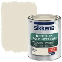 Sikkens Binnenlak RAL 9001 Hoogglans 750 Ml