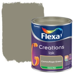 Flexa Creations Lak Camouflage Green Extra Mat 750 Ml