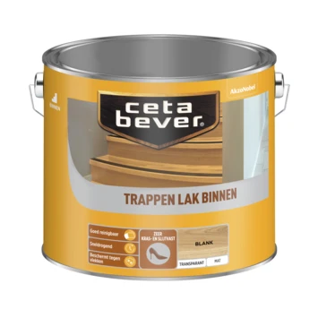 CetaBever Trappenlak Transparant Blank Mat 2,5 L 5 CetaBever Trappenlak Transparant Blank Mat 2,5 L - Afbeelding 3
