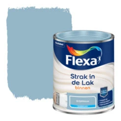 Flexa Strak In De Lak Voor Binnen Grijsblauw Zijdeglans 750 Ml