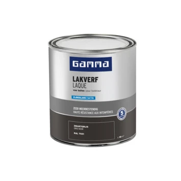 GAMMA Buitenlak Zijdeglans 750 Ml Zwartgrijs 4 GAMMA Buitenlak Zijdeglans 750 Ml Zwartgrijs - Afbeelding 2
