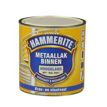 Hammerite Metaallak Binnen RAL 9001 Crème Wit Hoogglans 500 Ml 4 Hammerite Metaallak Binnen RAL 9001 Crème Wit Hoogglans 500 Ml - Afbeelding 2