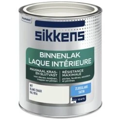 Sikkens Binnenlak RAL 9016 Zijdeglans 750 Ml -Muurverf Voor Thuis 123 719