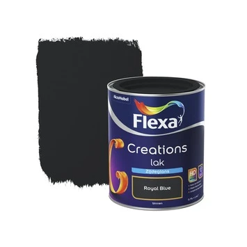 Flexa Creations Binnenlak Royal Blue Zijdeglans 750 Ml 3 Flexa Creations Binnenlak Royal Blue Zijdeglans 750 Ml