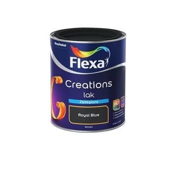 Flexa Creations Binnenlak Royal Blue Zijdeglans 750 Ml 4 Flexa Creations Binnenlak Royal Blue Zijdeglans 750 Ml - Afbeelding 2