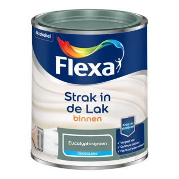 Strak In De Lak Voor Binnen Eucalyptusgroen Zijdeglans 750 Ml 4 Strak In De Lak Voor Binnen Eucalyptusgroen Zijdeglans 750 Ml - Afbeelding 2