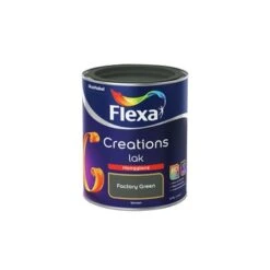 Flexa Creations Binnenlak Factory Green Hoogglans 750 Ml -Muurverf Voor Thuis 123 760