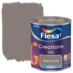 Flexa Creations Lak Spacious Grey Zijdeglans 750 Ml