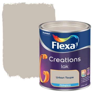Flexa Creations Lak Urban Taupe Zijdeglans 750 Ml 3 Flexa Creations Lak Urban Taupe Zijdeglans 750 Ml