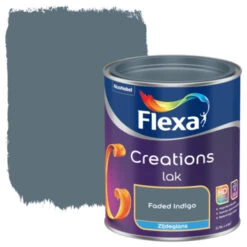Flexa Creations Lak Faded Indigo Zijdeglans 750 Ml