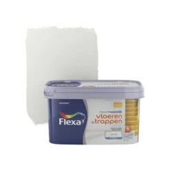 Flexa Mooi Makkelijk Vloeren&trappen Friswit Zijdeglans 2,5 Liter