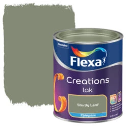 Flexa Creations Lak Camouflage Green Zijdeglans 750 Ml
