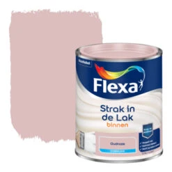 Flexa Strak In De Lak Voor Binnen Oudroze Zijdeglans 750 Ml