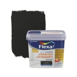 Flexa Mooi Makkelijk Vloeren&trappen Zwart Zijdeglans 750 Ml