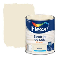 Flexa Strak In De Lak Voor Binnen Roomwit Zijdeglans 750 Ml
