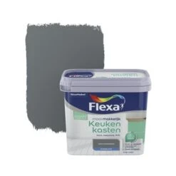 Flexa Mooi Makkelijk Keukenkasten Donkergrijs Zijdeglans 750 Ml