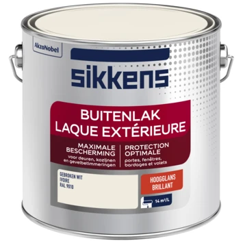 Sikkens Buitenlak RAL 9010 Hoogglans 2,5 Liter 4 Sikkens Buitenlak RAL 9010 Hoogglans 2,5 Liter - Afbeelding 2