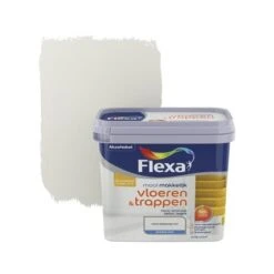 Flexa Mooi Makkelijk Vloeren&trappen Gebroken Wit Zijdeglans 750 Ml